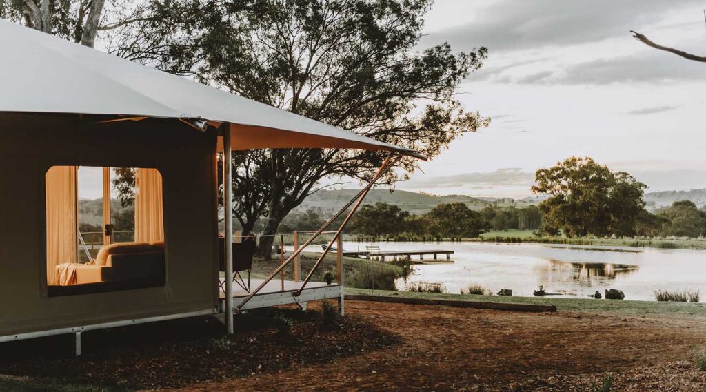 merindah beautiful eco tent glamping mudgee accommodation nsw luxury