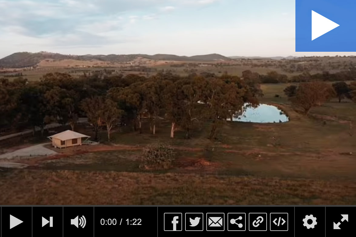 Luxury eco-glamping accommodation in Mudgee.